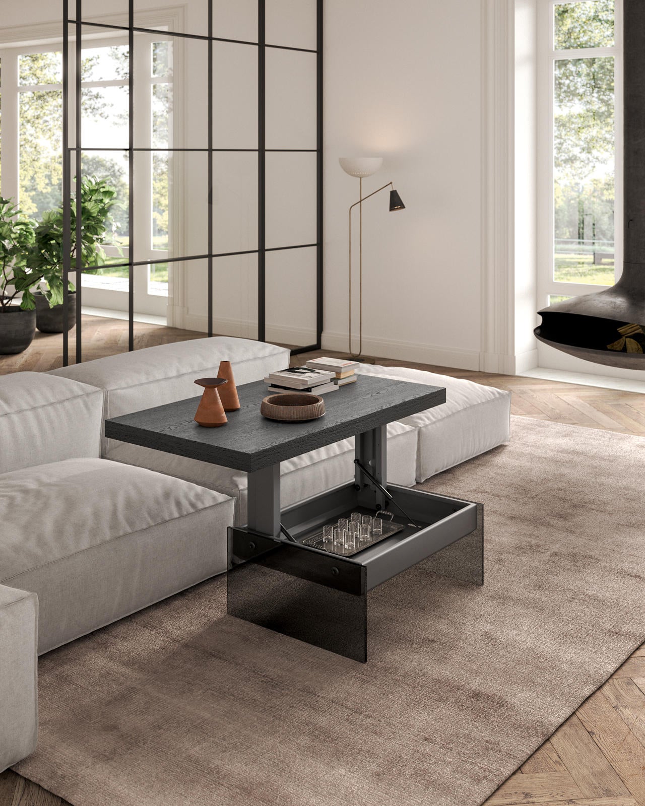 Bellagio coffee table in Stock, Coffee to dining table - Bonbon Compact Living