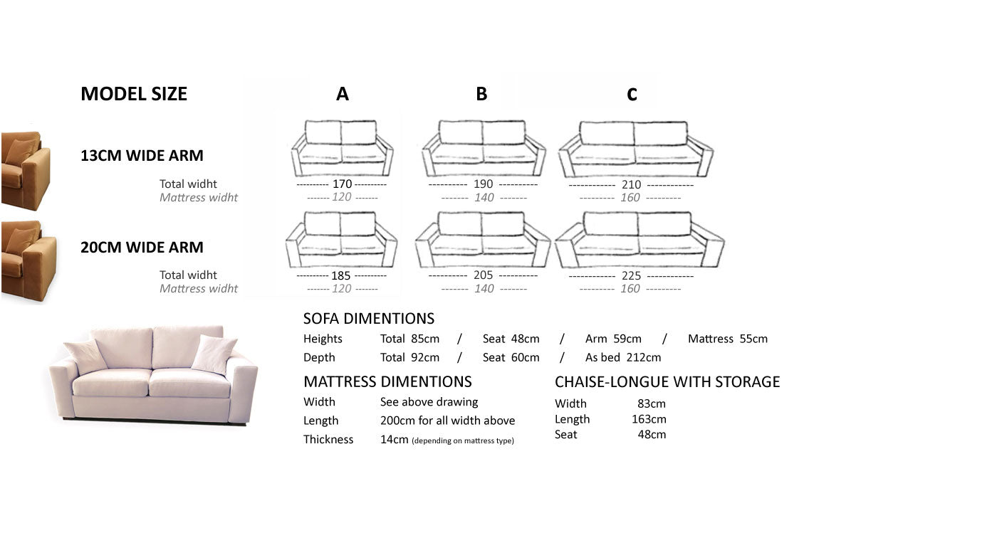 Bonbon Comfy E Electric, Sofa bed - Bonbon Compact Living