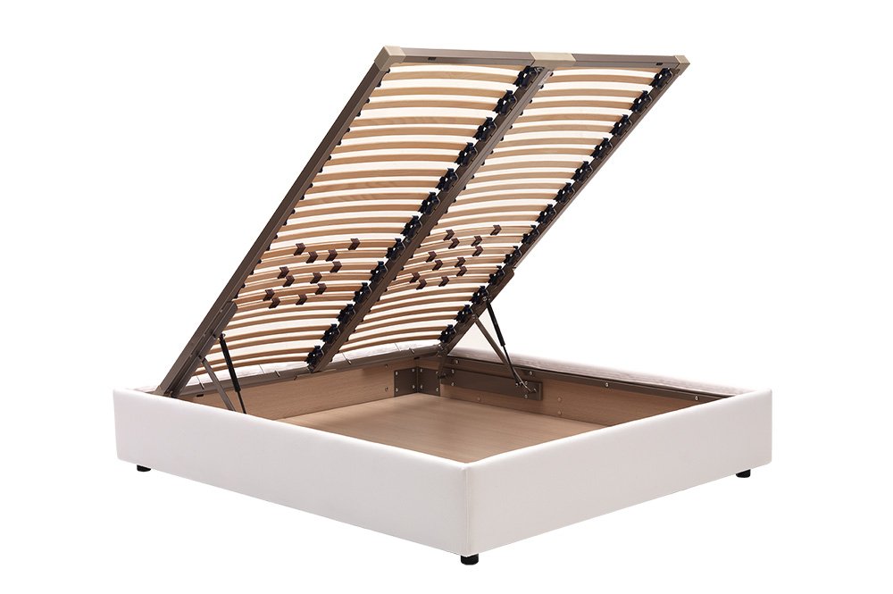 Standard storage bed mechanism, lifts high