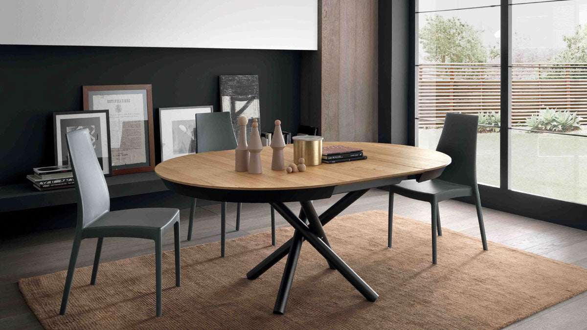 BB Round Dining Table, Extendable dining table - Bonbon Compact Living