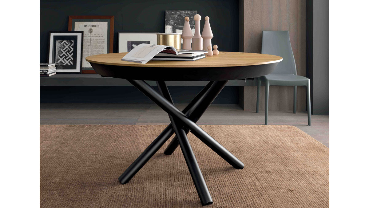 BB Round Dining Table, Extendable dining table - Bonbon Compact Living