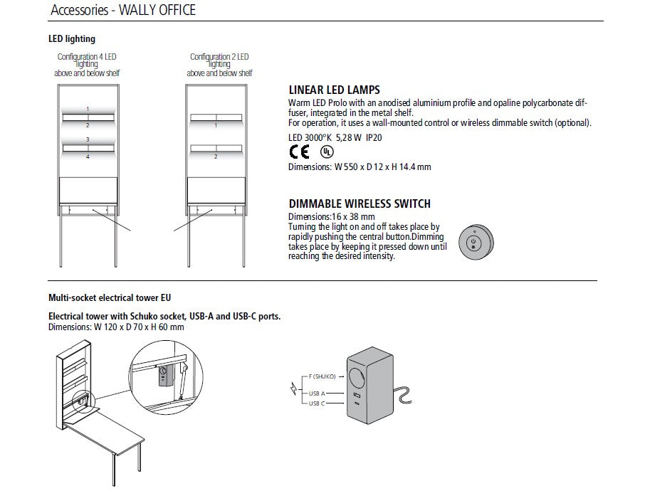 WALLY SIDE BOOKCASE ACCESSORIES