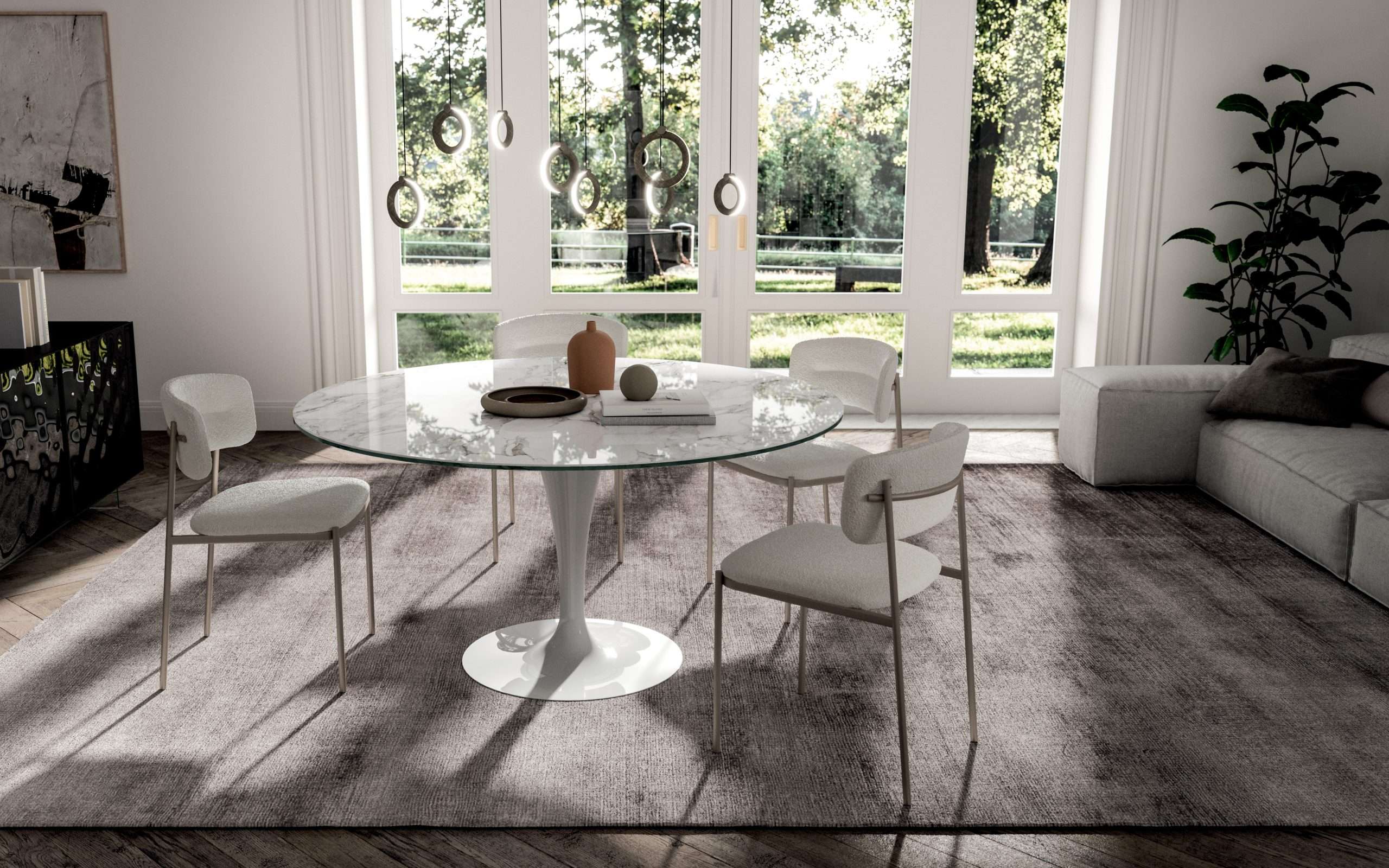 Eclips round tables, Dining table - Bonbon Compact Living