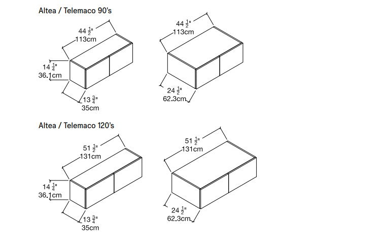 Upper Cabinets for Wall beds,  - Bonbon Compact Living