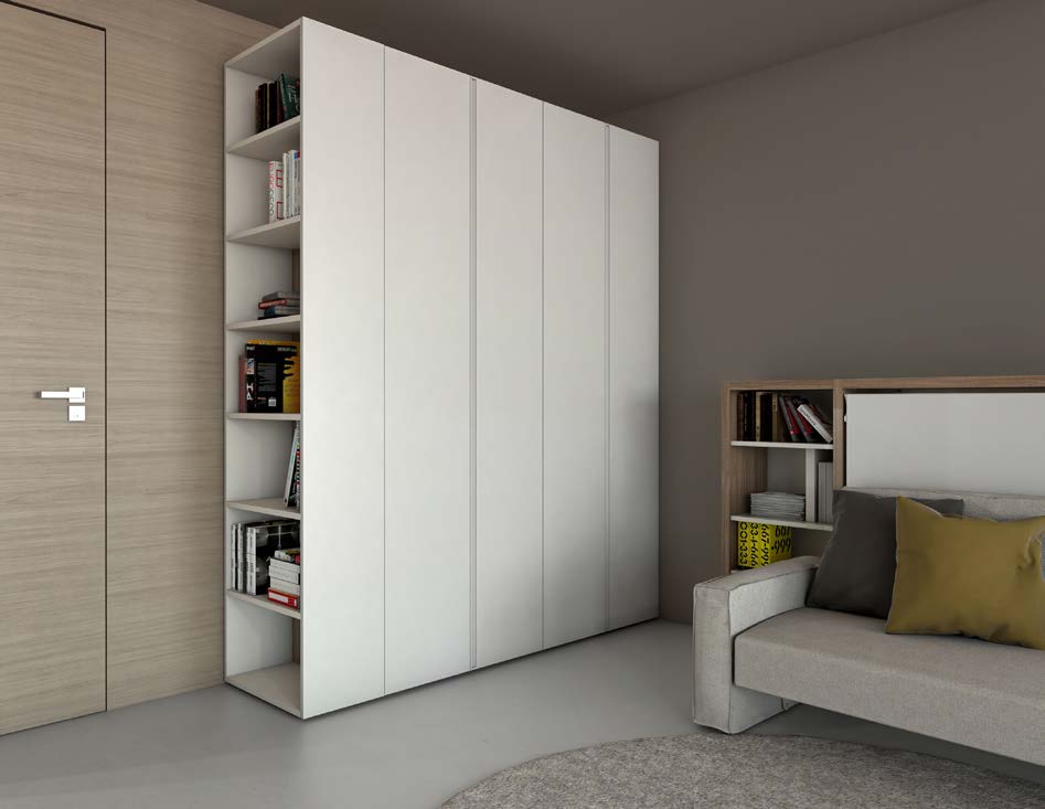 Wardrobe & storage for wall beds,  - Bonbon Compact Living