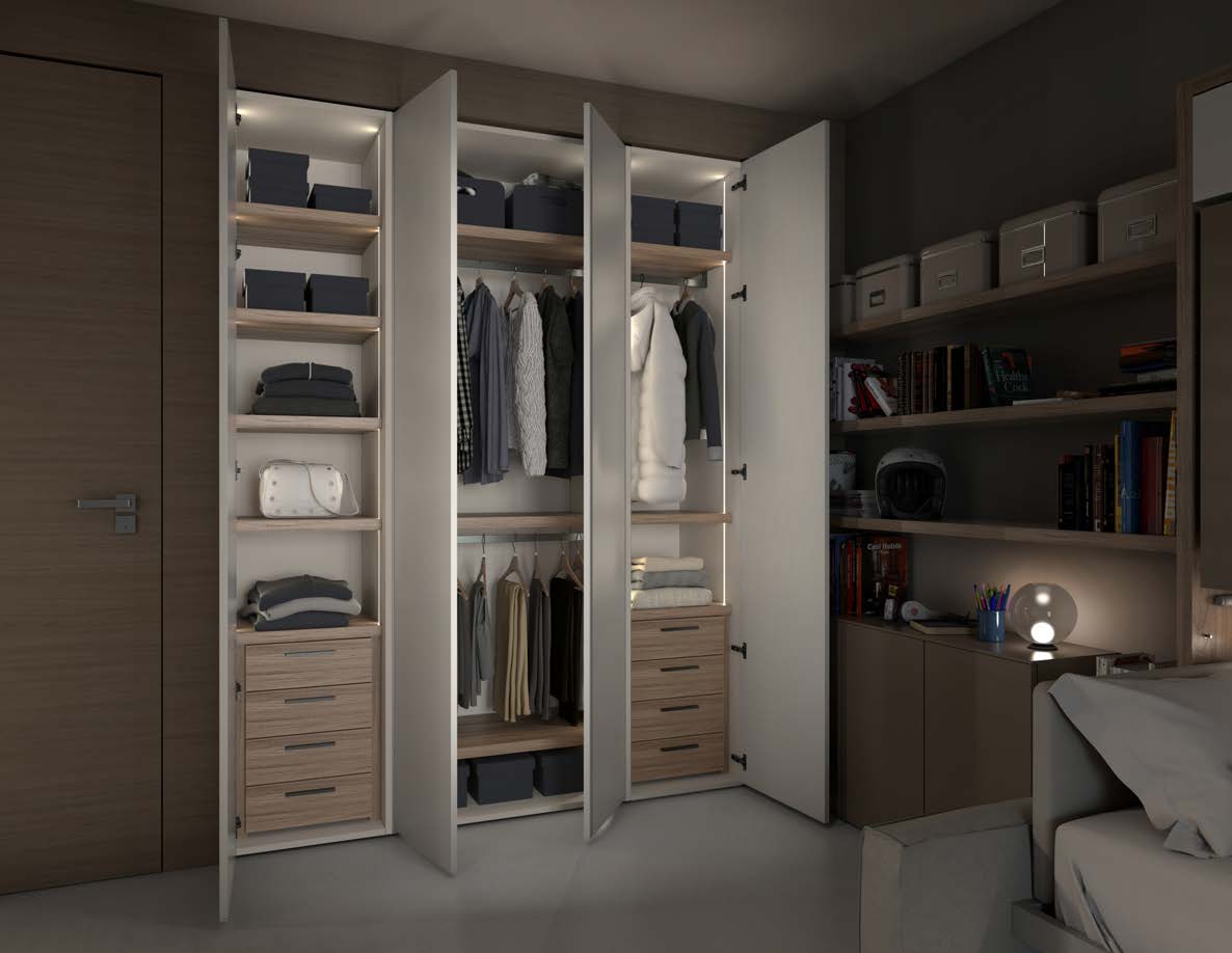 Wardrobe & storage for wall beds,  - Bonbon Compact Living