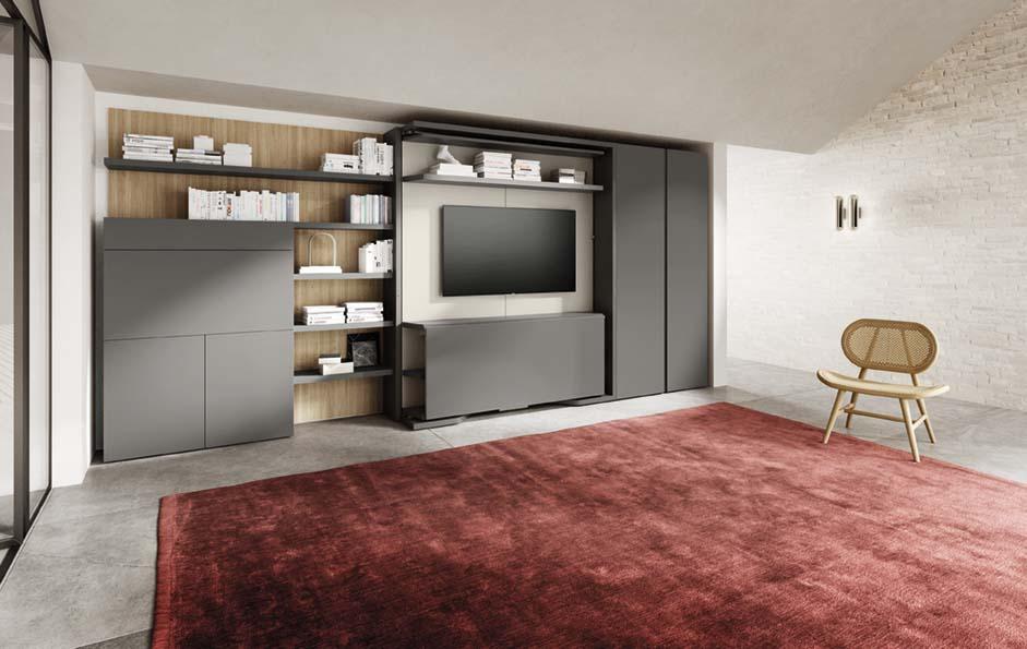 LGM 2.0 TV & TABLE, Wall bed - Bonbon Compact Living