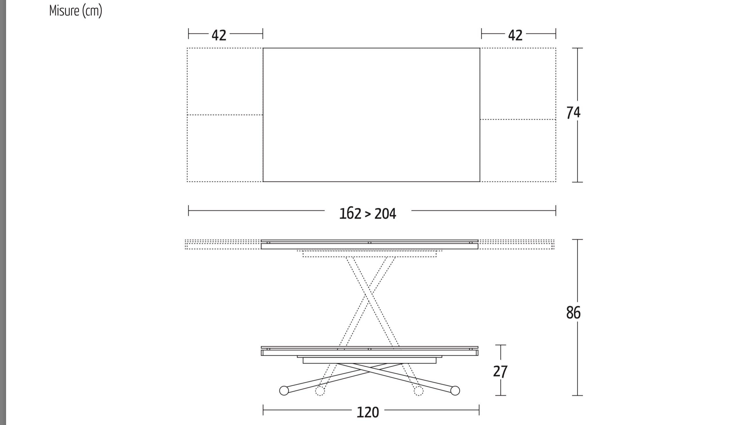 Sharp, Coffee to dining table - Bonbon Compact Living