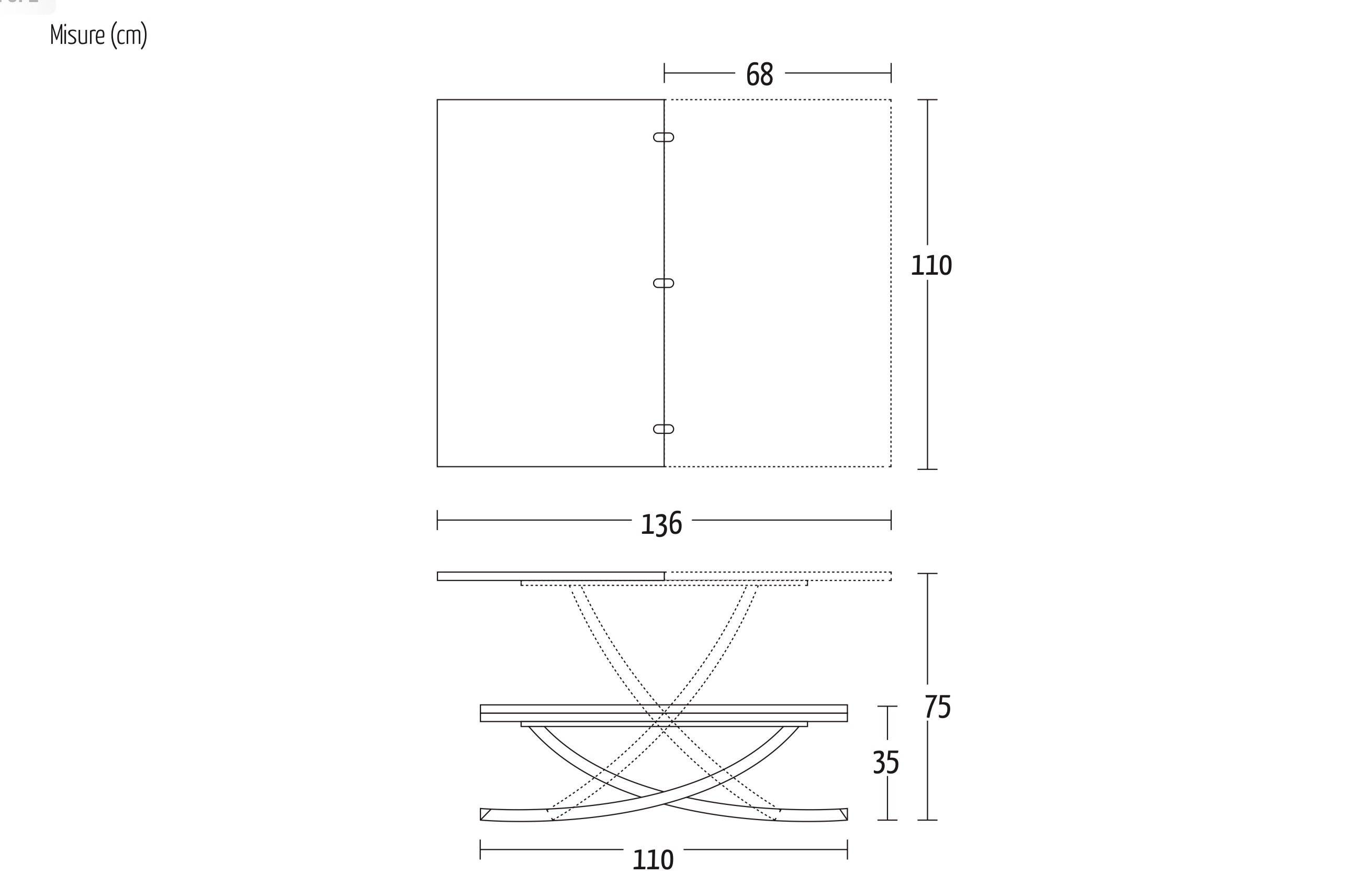 Shitenno, Coffee to dining table - Bonbon Compact Living