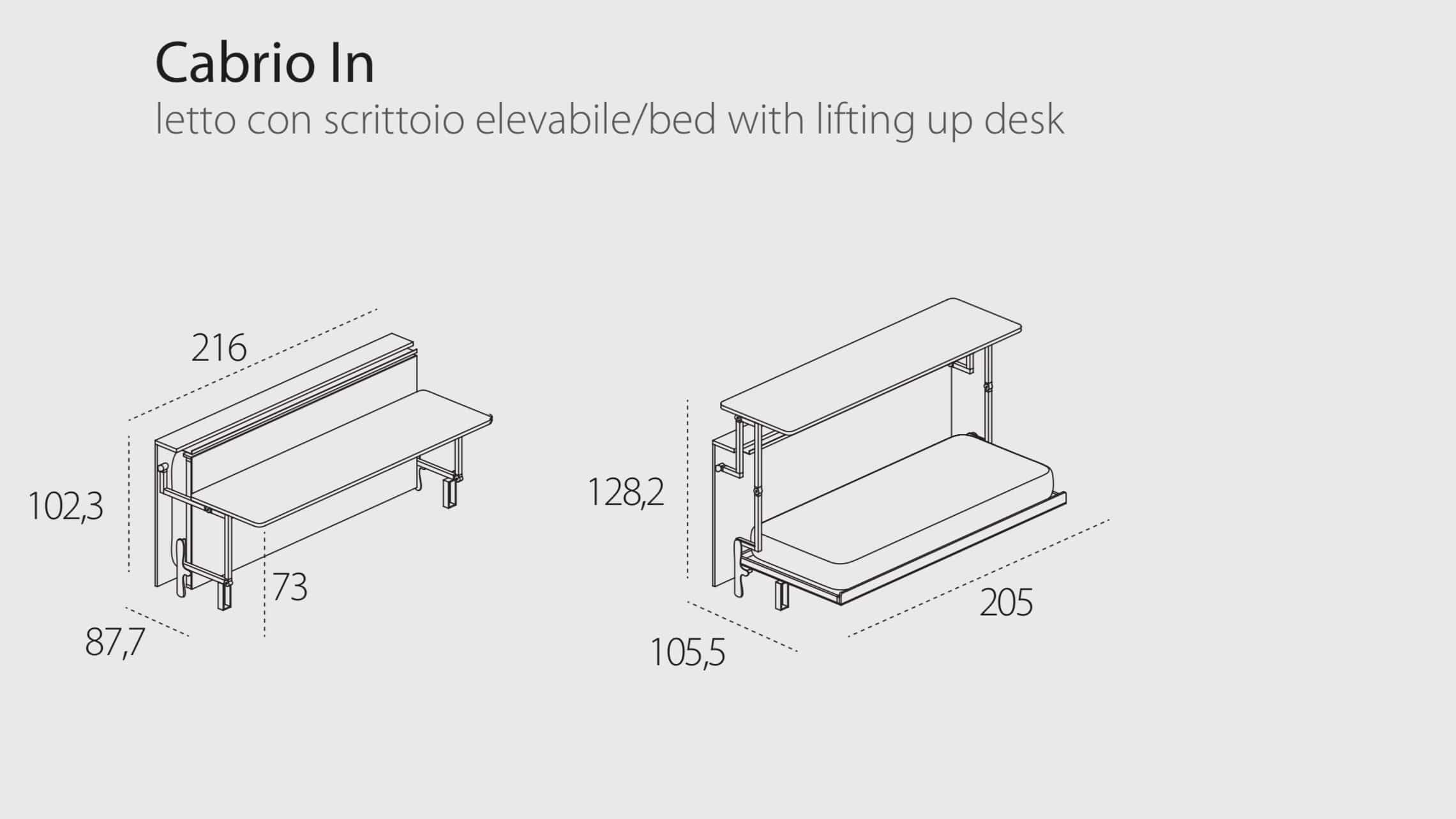 Cabrio In, Wall bed - Bonbon Compact Living