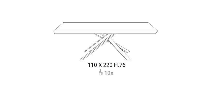 4X4 Fisso, Dining table - Bonbon Compact Living