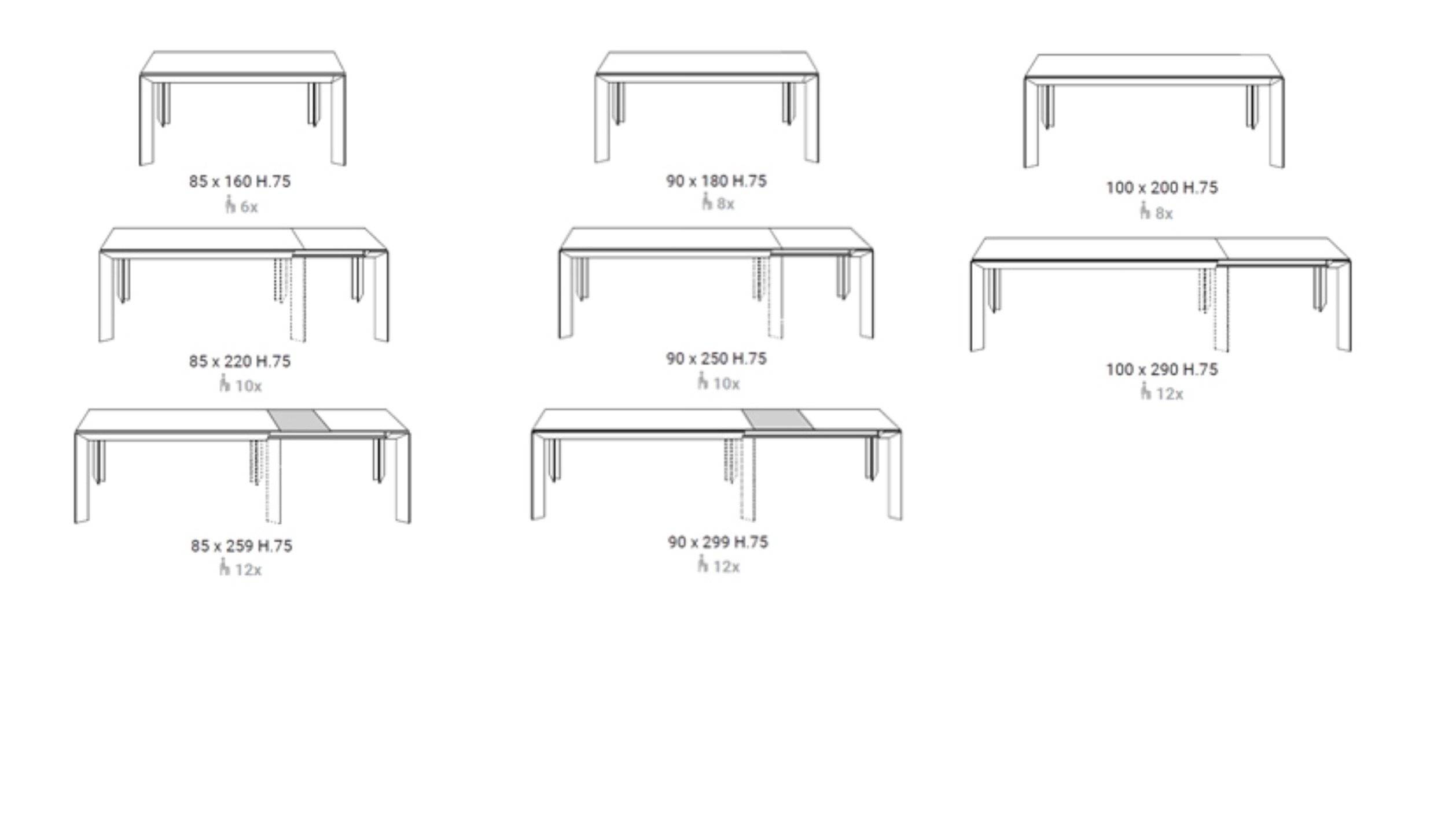 Metro, Extendable dining table - Bonbon Compact Living